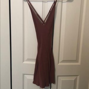 Dusty rose mini dress